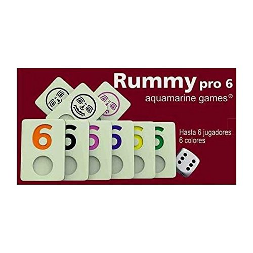 Aquamarine Games - Rummy, 6 jugadores (DO001) , color/modelo surtido