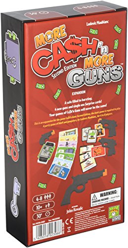 Asmodee Editions Cash N' Guns: Más Cash N' More Guns Expansión
