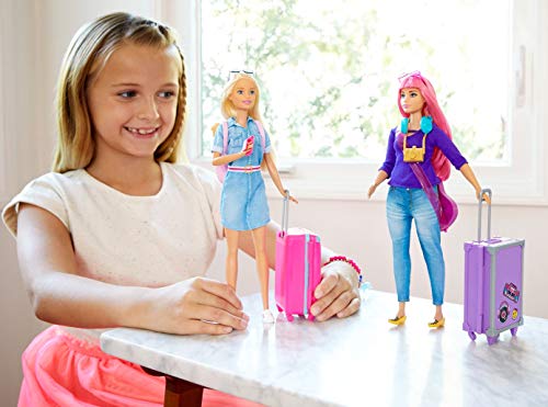 Barbie Vamos de viaje, muñeca con accesorios (Mattel FWV25)
