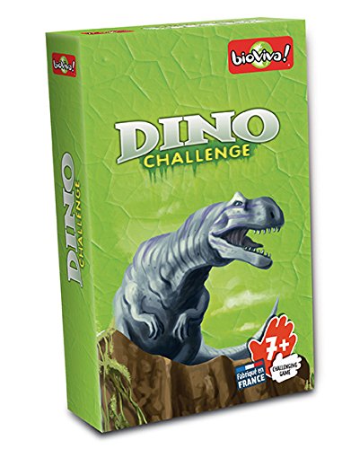 Bioviva- Juego de Cartas Dino Challenge, Color Verde (Asmodee DIN01)