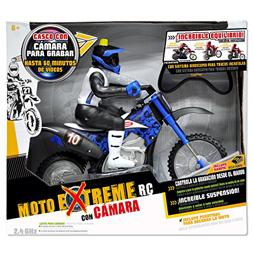Bizak- Xtreme RC Moto-Veh&ampiacuteculo con c&ampaacutemara (67601700) , color/modelo surtido