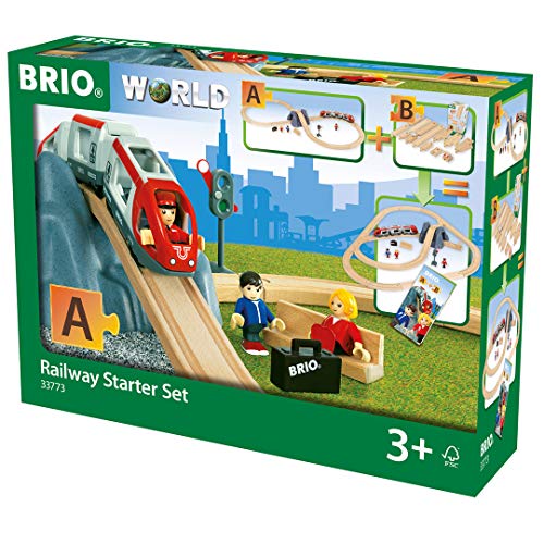BRIO- Railway Starter Set Juego Primera Edad, Multicolor (33773)