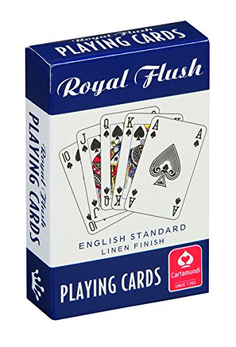 Cartamundi Royal Flush Naipes de diseño estándar (3 Barajas), Color Rojo, Blanco y Azul