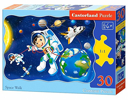 Castorland Space Walk 30 pcs Contour puzzle 30 pieza(s) - Rompecabezas (Contour puzzle, Dibujos, Niños, Niño/niña, 4 año(s), Interior) , color/modelo surtido