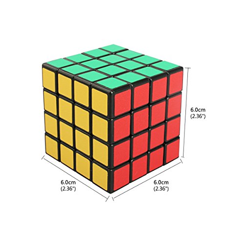 COOJA Cubo Mágico 4x4x4, Velocidad Rompecabeza Cubos con Easy Turning, Brain Teaser para Niños y Adultos