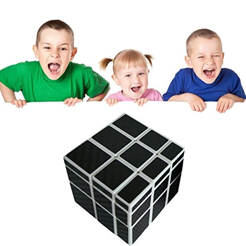 Coolzon Espejo Puzzle Cube Cubo Magico con Pegatina de Fibra de Carbono Velocidad