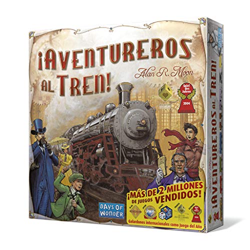 Days of Wonder- Aventureros Al Tren - Español, Multicolor, Talla Única (DW7281)