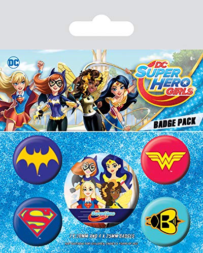 DC Universe DC Super Hero Girls – Logotipo 's, 10 x 12,5 cm, multicolor