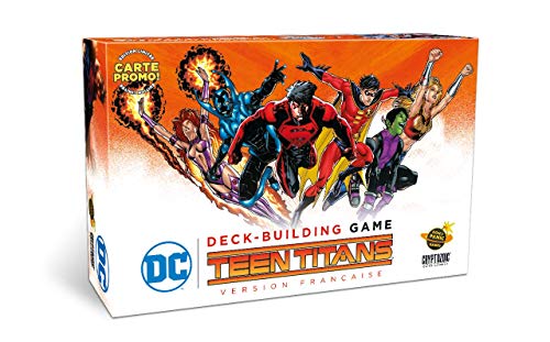 Don't Panic Games- DC Comics-Deck Building Teen Titans GAME1048, versión Francesa