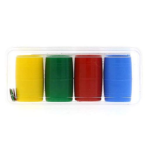 Falomir Set Completo de 4 cubiletes de plástico (Accesorios), Multicolor (27932)