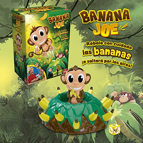Goliath Banana Joe. Róbale con Cuidado los plátanos a Este Monito Saltarín… ¡o saltará por los Aires, Color marrón (30998)