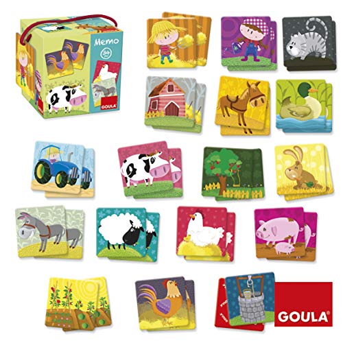 Goula - Memo granja, 34 piezas (Diset 53414) , color/modelo surtido