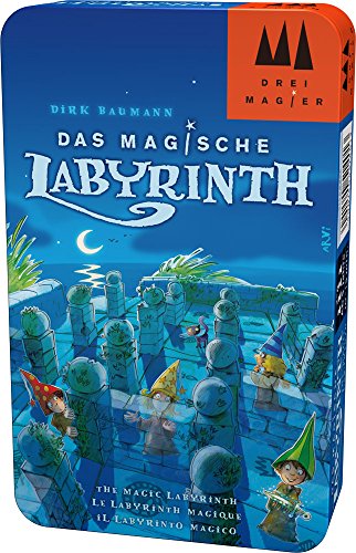 Hans im Glück Schmidt Spiele - Juego Tres Magos 51401. El Laberinto mágico en Lata de Metal