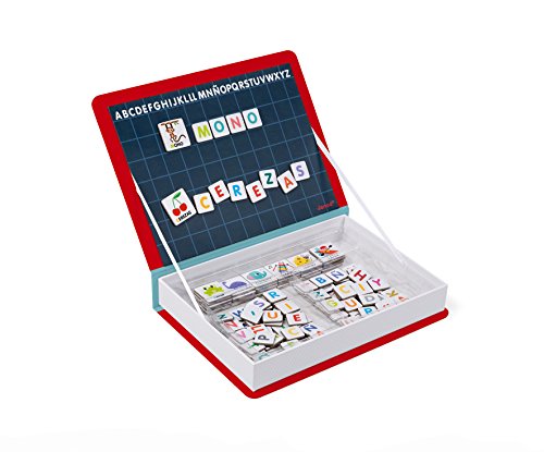 Janod - Magneti'Book Alfabeto juguete educativo, Version en Español (J02714)