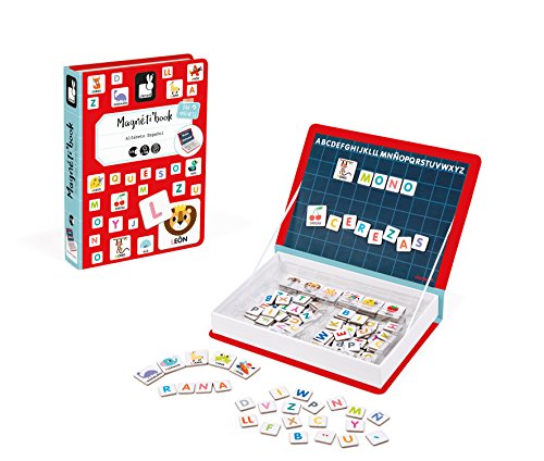 Janod - Magneti'Book Alfabeto juguete educativo, Version en Español (J02714)