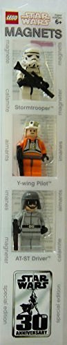 LEGO 4508087 Star Wars - Figuras magnéticas (Soldado de Asalto, piloto rebelde y piloto de AT-ST)