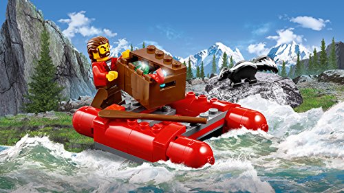 LEGO City Police - Huida por Aguas Salvajes, Juguete de Policía de Construcción y Aventuras para Niños y Niñas de 5 a 12 Años, Incluye Minifiguras y Barcas (60176)