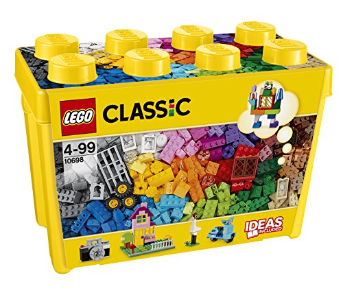 LEGO Classic - Caja de ladrillos creativos grande, Set de Construcción con ladrillos de colores, Juguete Creativo y divertido a partir de 4 años, incluye separador de piezas (10698)
