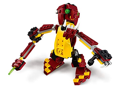 LEGO Creator - Criaturas Míticas, Juguete de Construcción 3 en 1 de Dragón y Otros Animales de Juguete para Niñas y Niños de 7 a 12 Años (31073)