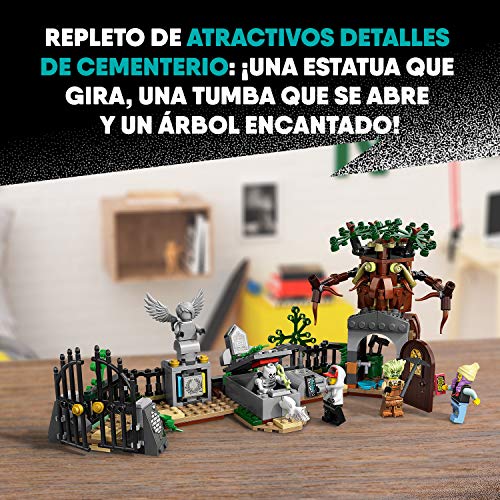 LEGO - Hidden Side Misterio del Cementerio Juguete de construcción con realidad aumentada, incluye lápidas interactivas y cuatro minifiguras, Novedad 2019 (70420)