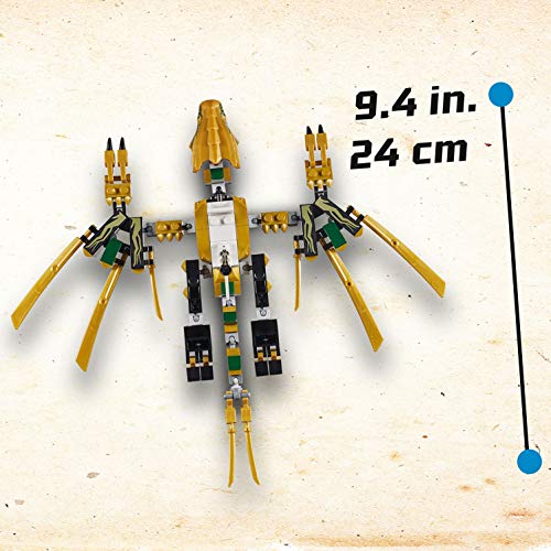 LEGO Ninjago - Dragón dorado set de ninjas creativo de juguete para construir (70666)