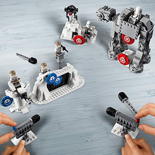 LEGO Star Wars - Action Battle: Defensa de la Base Eco, Juguete de Construcción de Nave Espacial de La Guerra de las Galaxias, Incluye Caminante AT-AT (75241)
