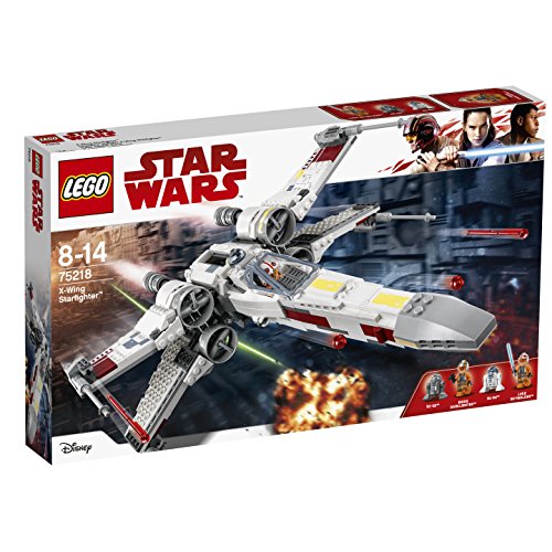 LEGO Star Wars - Caza Estelar Ala X, Juguete de La Guerra de las Galaxias de la Nave X Wing para Construir y Jugar, Incluye Minifiguras de Luke Skywalker, R2-D2 y R2-Q2 (75218)