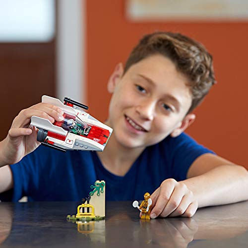 LEGO Star Wars - Caza Estelar Rebelde Ala-A, juguete de construcción de nave de La Guerra de las Galaxias con minifigura de C-3PO (75247)
