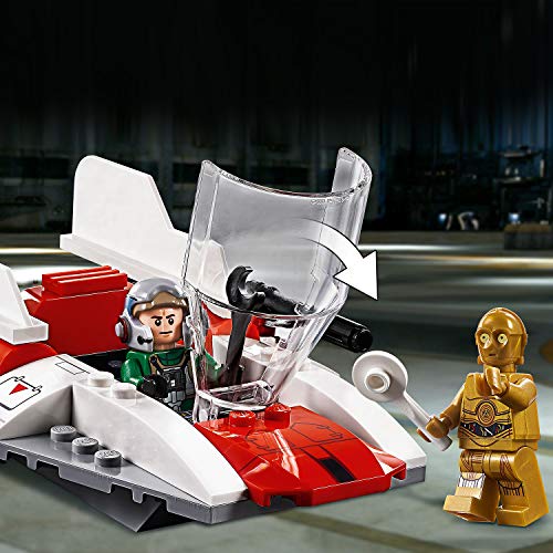 LEGO Star Wars - Caza Estelar Rebelde Ala-A, juguete de construcción de nave de La Guerra de las Galaxias con minifigura de C-3PO (75247)
