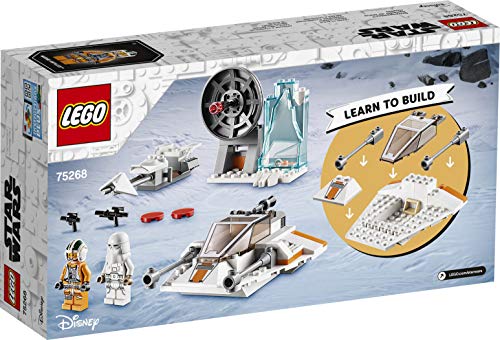 LEGO Star Wars - Speeder de Nieve, Juguete de Construcción Basado en la Guerra de las Galaxias, con Moto Speeder y una Estación de Defensa de la Base Eco, a Partir de 4 Años (75268)
