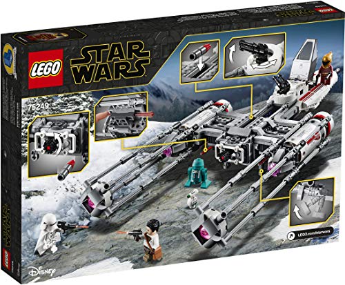 LEGO Star Wars TM - Caza Estelar Ala-Y de la Resistencia, Juguete de Construcción de Nave Espacial de la Guerra de las Galaxias Episodio IX: El Ascenso de Skywalker, A partir de 8 años (75249)