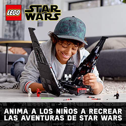 LEGO Star Wars TM - Lanzadera de Kylo Ren, Set de Construcción de Nave Espacial Inspirada en La Guerra de Las Galaxias Episodio IX, Incluye dos disparadores de juguete, El Ascenso de Skywalker (75256)