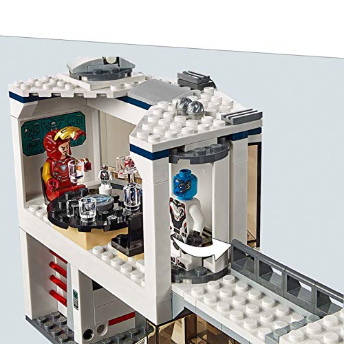 LEGO Super Heroes - Batalla en el Complejo de los Vengadores, Juguete de Construcción de Avengers, Incluye Helicóptero y Todoterreno (76131)