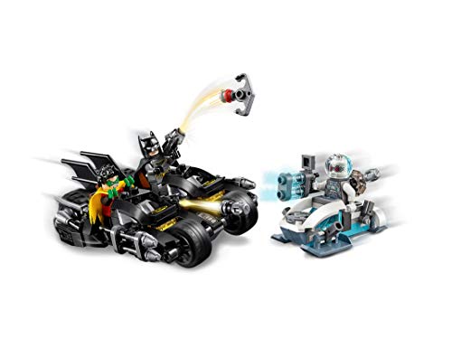 LEGO Super Heroes - Batalla en la Batmoto contra Mr. Freeze Juguete de construcción de Aventuras de superhéroes, incluye Motocicleta de Batman y Figura de un Supervillano, Novedad 2019 (76118)