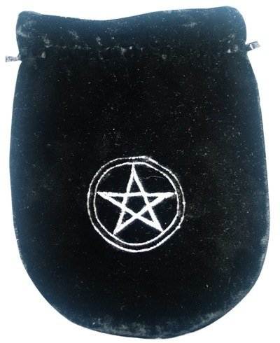 Negro Pentagram de terciopelo Tarot/Rune bolsa