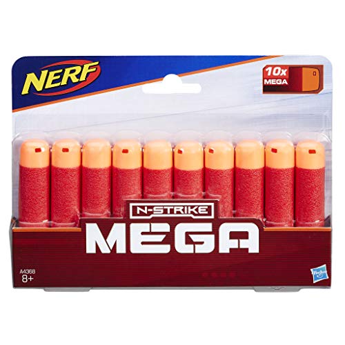 Nerf - Mega 10 dardos recambios (Hasbro A4368EU6)