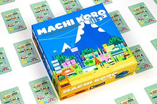 Pandasaurus Games PAN201821 Machi Koro 5th Anniversary Edition, Colores Variados