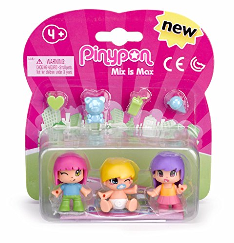 Pinypon-700014032 Niños y Bebés, Pack C, Multicolor (Famosa 700014032)