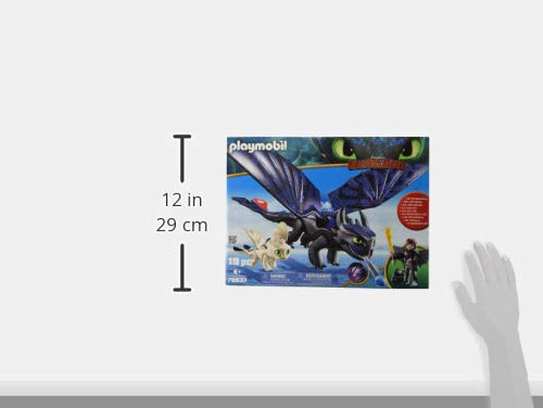 PLAYMOBIL DreamWorks Dragons Hipo y Desdentao con Bebé Dragón, a Partir de 4 Años (70037)