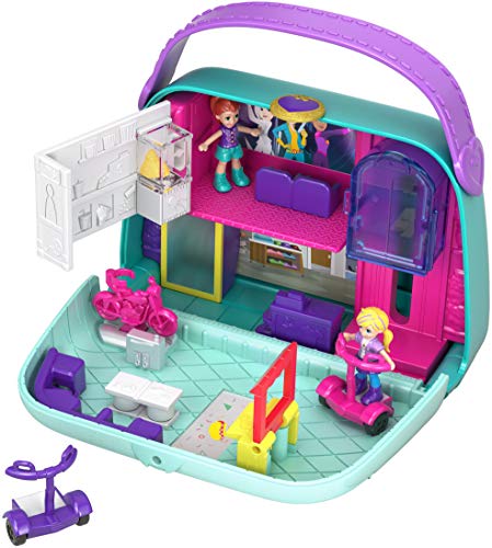 Polly Pocket Cofre Bolso Shopping, Muñeca con Accesorios (Mattel GCJ86) , color/modelo surtido