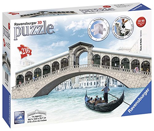 Ravensburger- Ponte di Bridge Puzzle 3D, Edición Puente Rialto (12518)