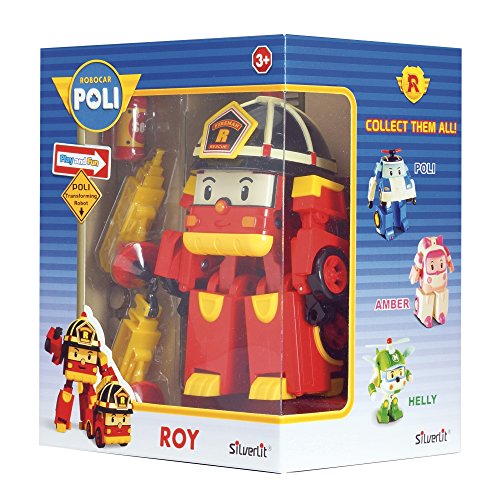 Rocco Juguetes 83093 – Robocar Poli Roy, Personaje Convertible con Luces