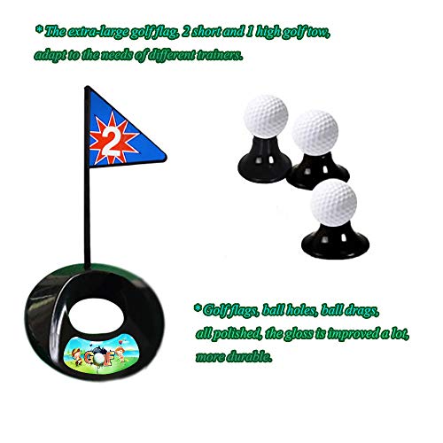 sowofa Juguetes de Golf para niños Juego de 14 Piezas Barra de Metal Completo Productos de Golf Práctica Juego de Golf Juguetes de Golf para Interiores y Exteriores