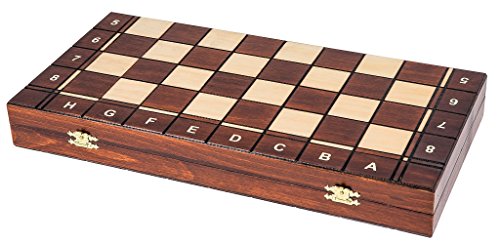 Square - Juego SENADOR 3 en 1 - Ajedrez de Madera - Backgammon - Dama - 42 x 42 cm