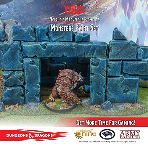 The Army Painter | Dungeons and Dragons Nolzur’s Marvelous Pigments Monsters Paint Set | 36 Acrilic Colours for Miniature Model Painting and Wargames
