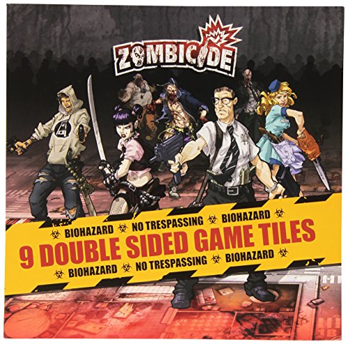 Zombicide: 9 Double Sided Game Tiles - Juego de Tablero, 1 o más Jugadores (Guillotine Games GUG0005) [Importado]