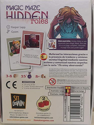 2Tomatoes Games- Magic Maze Juego Expansión Roles Ocultos, Multicolor (8.43702E+12)