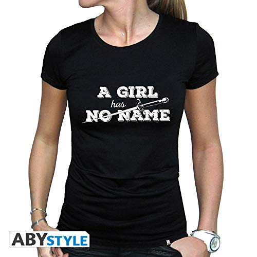 ABYstyle - Juego DE Tones - Camiseta Una Chica no Tiene Nombre - Mujer - Negro (XL)