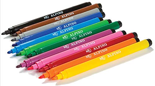 Alpino AR001002 - Pack de 12 rotuladores, colores surtidos