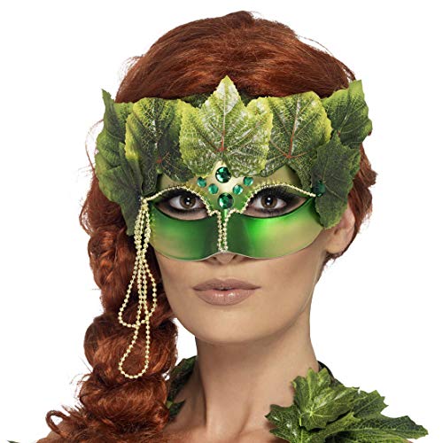 Amakando Extraordinaria máscara de Elfo Cosplay / Verde / Misteriosa máscara a la Mitad fantasía espíritu del Bosque / El Centro de Las miradas para Fiestas temáticas y Carnaval